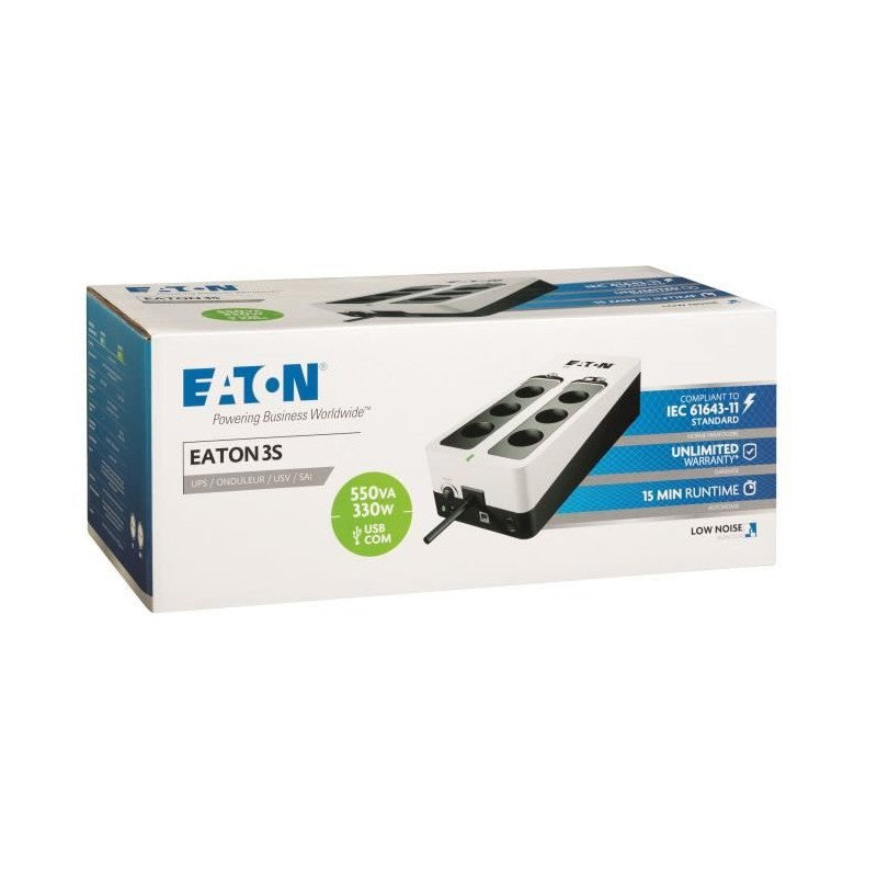 Onduleur Eaton 3S 550 FR - Off-line UPS - 3S550F - 550VA (6 prises françaises)