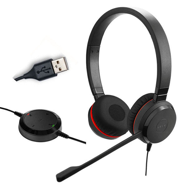 Casque - Jabra Evolve 20SE UC Stéréo - Filaire - Antibruit - Busylight