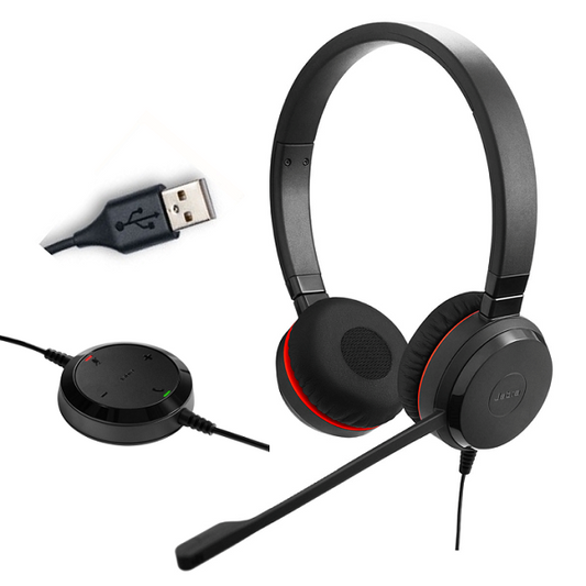 Casque - Jabra Evolve 20SE UC Stéréo - Filaire - Antibruit - Busylight